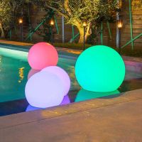 Waterproof LED Garden Ball Light RGB Underwater Light Outdoor Colorful Stand Lamp Park Industrial Floor Lamp Standing Lamp