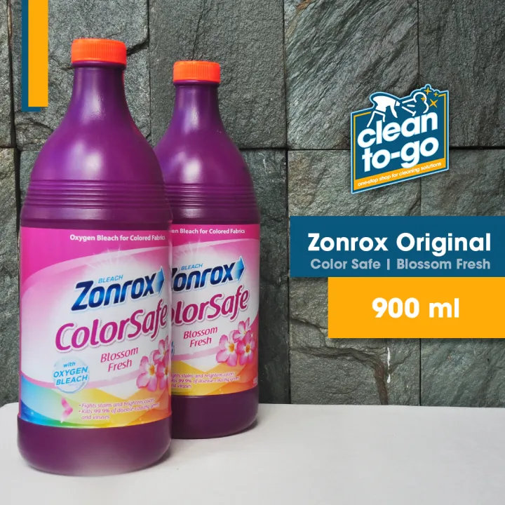 ZONROX ColorSafe Bleach 900ml Blossom Fresh Scent Oxygen Bleach For