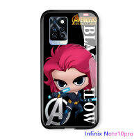 UCUC เคสโทรศัพท์เคสสำหรับ Infinix Note 10 Pro NFC ปลอกการ์ตูนเคสมือถือ เคสโทรศัพท์ เคสสาว Marvel UCUC เคสโทรศัพท์เคสสำหรับซูเปอร์ฮีโร่เคสมือถือ เคสโทรศัพท์ เคส Man ไอรอนแมนสไปเดอร์แมนฝาครอบ Glossy กระจกเทมเปอร์กรณีปลอก