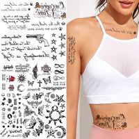 hot【DT】 Small Temporary Tattoos Kids Adults Star Tatoo Sticker Quotes Fake Face Men