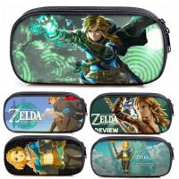 Zelda Pencil Bags Single Layer Polyester Printing Tears of The Kingdom Stationery School Supplies Student Cute Pencil Case Boy