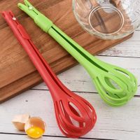 1Pcs 3 In 1 Egg Beater Multifunctional Kitchen Supplies Drinks Whisk Mixer Stirrer Nylon Noodle Tongs Pasta Spaghetti Food Clips