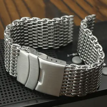 20mm Milanese Thick Mesh Band, Diver Clasp