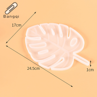 Bangqi แม่พิมพ์ซิลิโคนลายใบมอนสเตราสำหรับทำ DIY ถาดปูนฉาบใบเมเปิ้ลอุปกรณ์ทำแผ่นโชว์ของตกแต่งบ้านแม่พิมพ์เรซิ่น