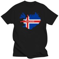 Large mens short sleeves Cheap Crew Neck Men Tee Iceland Tshirt With Flag And Map Tshirt Homme 4XL.5XL.6XL