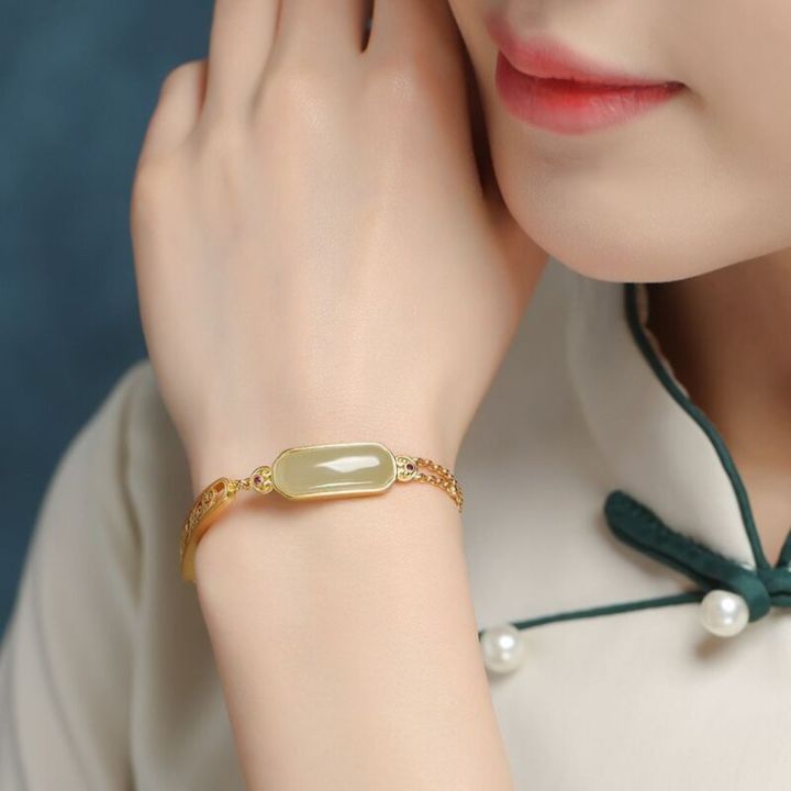 natural-hetian-jasper-jade-ancient-gold-crafts-ruyi-bracelet-for-women-chinese-style-classic-charm-bangles-banquet-jewelry