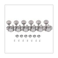 Guitar Lock String Right Tuners Electric Guitar Machine Heads Tuners Metal Lock Silver Guitar Right Tuning Pegs