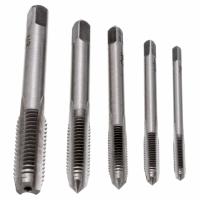 5Pcs HSS Machine Screw Thread Metric Plug Tap Screw Taps 3mm /4mm /5mm /6mm /8mm M3-M8 Set Kit Screw Thread Tap Drill