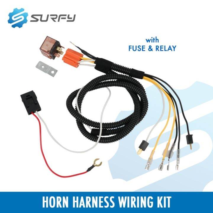 HORN RELAY Motorcycle Horn Harness Wiring Kit With Relay And Fuse Set