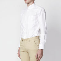 UrbanSNAPS Oxford Slimfit Long-Sleeve White Shirt (เสื้อเชิ๊ตสีขาว ผ้าอ๊อกฟอร์ดแขนยาว)