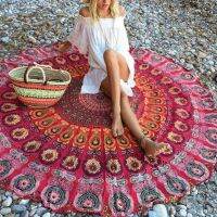 【CW】□№  Round Scarve Mandala Tapestry Beach Throw Rug Blanket Bohemia Grassplot Mats WXV Sale