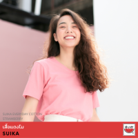 แตงโม (SUIKA) - เสื้อแตงโม คอกลม  EVERDAY COTTON : STRAWBERRY (สตรอเบอรี่)