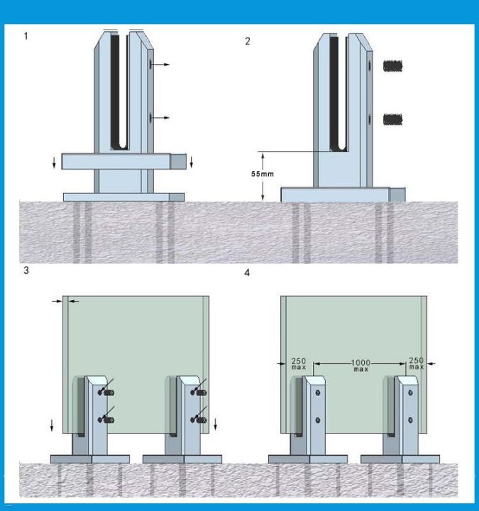 mirror-polish-duplex-2205-stainless-steel-square-glass-pool-fence-spigots-for-frameless-swimming-pool-glass-clamp-balustrade