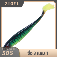 ZTOYL เหยื่อปลอม7ชิ้นเหยื่อล่อปลาเลียนแบบแบบอ่อนลายเป็ดตีนเป็ดหางนักวิ่งบนถนน9ซม. 5.6ก. เหยื่อปลอมพร้อม3D ปลาเหยื่อตกปลา