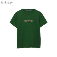 ELLE HOMME เสื้อยืดผู้ชาย SUPER SOFT T-SHIRT คอกลม สีเขียว (W8K499)