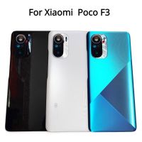 กระจกหลังเหมาะสำหรับ Xiaomi F3 Poco ฝาครอบด้านหลังตัวเรือนด้านหลังแบตเตอรี่ฝาหลังมีเลนส์กล้องชิ้นส่วนซ่อม