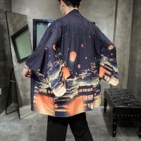 Haori Japanese Yukata Kimono Shirt Men Obi Yukata Samurai Kimonos Karate Asian Streetwear Traditional Japanese Clothes FF2684