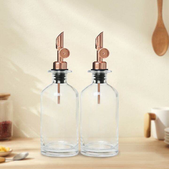 4pcs-stainless-steel-bottle-automatic-open-cap-trachea-weighted-pourer-wine-pourer-food-a