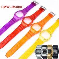 ♨◄ สายนาฬิกาซิลิโคนใสสีสันสดใสสำหรับ Casio G-SHOCK GMW-B5000 Sport Rubber Waterproof Case Watch Band Accessories Refit