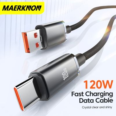 6A 120W USB ชนิด C ซูเปอร์สายชาร์จแบบเร็วสำหรับ Huawei P40 P30สายชาร์จ USB C สำหรับ Xiaomi Mi 12 Pro Oneplus Realme POCO