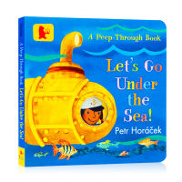 Underwater world let S go under the sea original English picture book famous Petr horacek hole book paper board book marine animal cognition enlightenment childrens English Enlightenment picture book