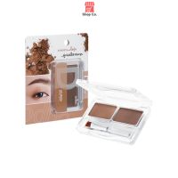 อายบราว พาเลทแต่งคิ้ว ใช้ง่ายสะดวก พร้อมแปรงหัวตัด Odbo Duo Brow powder palatte (OD732) (ShopCO)