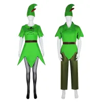 ?เสื้อผ้า COS Peter pan cos Halloween costumes for cosplay green elves stage under the amazon