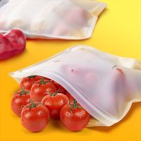 Kitchen Silicone Food Storage Bag Stand Up Zip Shut Bag Leakproof Containers Fresh Bag Food Storage Bag Fresh Wrap Ziplock Bag