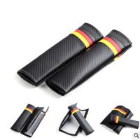 Universal Car Seat Belt Cover Shoulder Pad German flag fit for VW  Polo Bmw Audi Golf GTI 2pcs Seat Covers