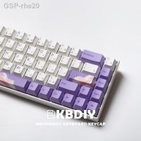 Fashionขั้วต่อคีย์บอร์ด Rhe20 Kbdiy Cereja Perfil 139 Chaves/Conjunto ปุ่มกด PBT  อะนิเมะ Branco Roxo Keycap ส่วนบุคคล Para Teclado Mecânico Do Jogo 60 Gk61 Tampas Chaves