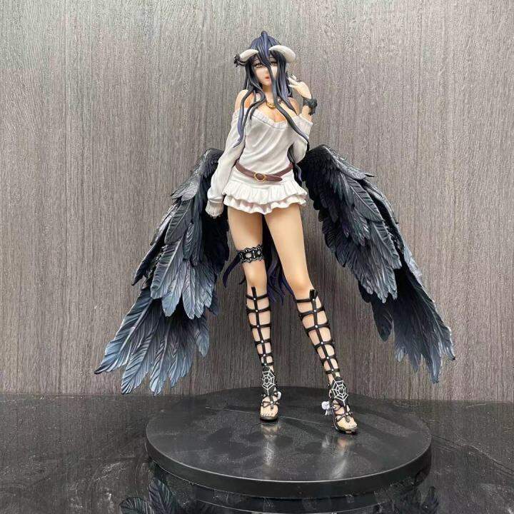 HBGIAY Albedo Anime Figure – 7.87” Standing Pose PVC Statue From Overlord, Desktop Collectible Decoration