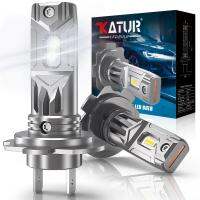 [ANYA Auto Parts] Katur H7ไฟหน้ารถมอเตอร์ไซค์แบบ LED 1:1ไฟหน้าขนาดเล็ก55W 12000LM 6000K หลอดไฟปลั๊กแอนด์เพลย์รถยนต์โคมไฟสว่างพิเศษไม่มีพัดลม