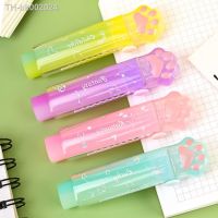 ❖◈▬ 1pcs Kawaii Jelly Eraser Pencil Cute Push-pull Pen Shape Rubber Korean Stationery Cute School Supplies Pencil Eraser for Kids