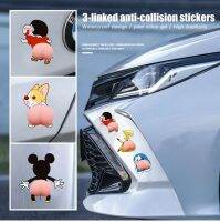 【LZ】 3D Car Sticker Funny Silicone Buttocks Guard Anti Chafing Door Protector Cute Butt Anti-collision Decoration For Phone Case