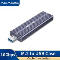 【สินค้าใหม่ ACASIS อะแดปเตอร์แปลงสายเคเบิล M.2 SSD NVME SATA เป็น USB 3.2 Gen 2 10Gbs เข้าได้กับ 2242 2260 2280 SSD สําหรับคอมพิวเตอร์ Plug and Play