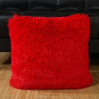 Plush Cushion Cover Home Decor Pillow Covers Living Room Bedroom Sofa Decorative Pillowcase 43x43cm Shaggy Fluffy Cover
