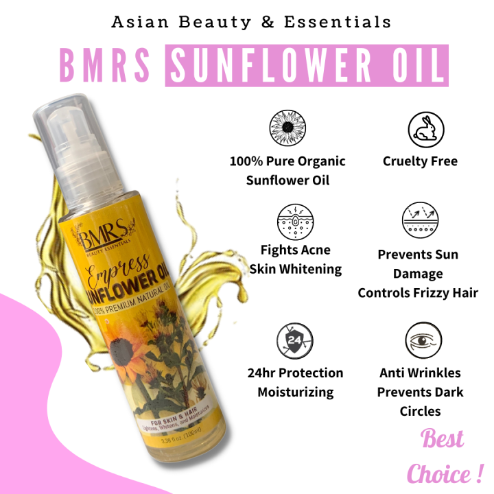 Original BMRS SUNFLOWER OIL Beauty Oil 100 Natural 25 Beauty Miracles from Head to Toe