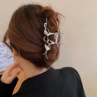 Irregular Grab Clip For Hair Hair Accessory For Net Red Hairstyles Back Spoon Curly Hair Clip Hair Clips For Women Large Shark Clip For Hairstyle
