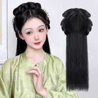 เครื่องประดับ Hanfu - วิกผม กระเป๋าใส่วิก Hanfu ที่คาดผมขี้เกียจชิ้นเดียวโบราณ เครื่องดูดควันเต็ม สไตล์โบราณ สไตล์จีนโบราณ สวมใส่ง่าย