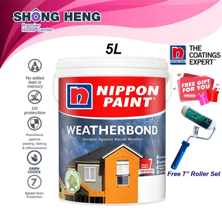 Nippon Paint Weatherbond 5L GARDEN EARTH N 1905 D | Lazada