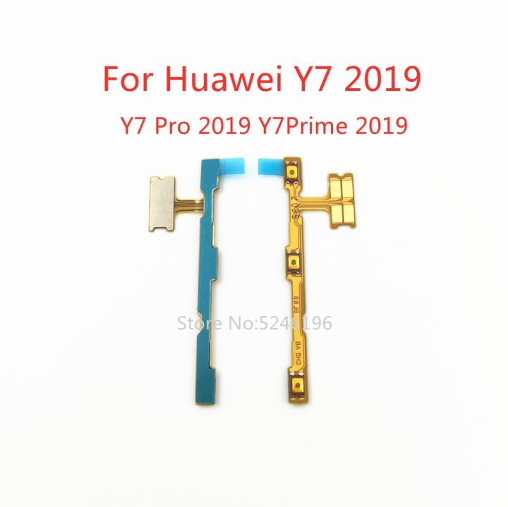 ใช้ได้กับ Huawei Y7 Pro สำคัญ2017 2018 2019สวิทช์เปิด/ปิดกุญแจปริมาณใบ้เปลี่ยนสายเคเบิลงอได้ปุ่มเปิด/ปิดเปลี่ยน LPX3762