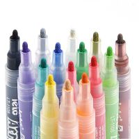 [HOT BYIIIXWKLOLJ 628]ปากกาสีปลายบางพิเศษมีลายเซ็นถาวรใหม่12/18/24สีสำหรับการวาดภาพหินเครื่องหมายภาพวาดสีอะคริลิก
