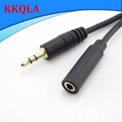 QKKQLA Audio Connector 3 Pole  Male to Female AUX Jack Extension 3.5mm Stereo Cable Cord Headphone Car Earphone Speaker