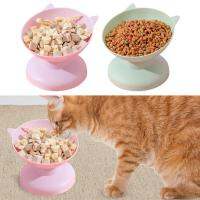 ชามแมว Anti-Vomiting Feeder แบบพกพา Feeder 15องศาเอียง Design Puppy Feeding Dishes Feeding Supplies