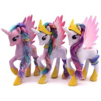 HOT!!!❆▼☃ pdh711 14cm My Little Pony Luna Nighemare Moon Celestia Princess Rainbow Kid Toy Gift