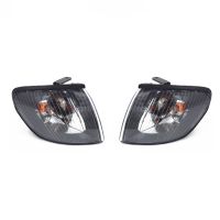 Pair Front Headlight Corner Light Turn Signal Indicator Lamp for HYUNDAI H1 Starex 1995-2005 Black