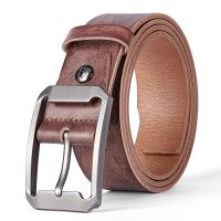 BISON DENIM Men Belt Alloy Pin Buckle Advanced Leather Belts Jeans Casual Original Cowhide Waistband Youth Belt Handmade N71742 Belts