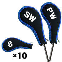 Outdoor Sport Golf Club Head Covers Zipper Long Neck Set Golfer Putter Accessories Clubs Number Headcovers Drop Shipping