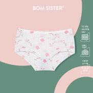 Quần Lót Su Gấp Viền Lưng Cao Tới Rốn Hoạ Tiết Dễ Thương Phần 1 BOM SISTER