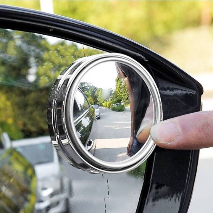 กระจกมองหลังเสริมสำหรับรถยนต์-spion-bulat-kecil-รถยนต์กระจกมองหลังจุดบอดแบบนูนหมุนได้360-จุกดูด-h